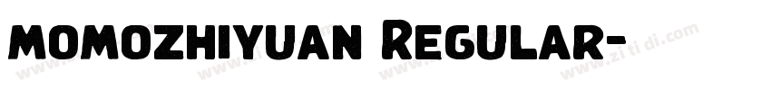 momozhiyuan Regular字体转换 momozhiyuan Regular字体转换